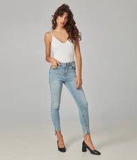 ALEXA: Dusty Sky High Rise Skinny Jeans