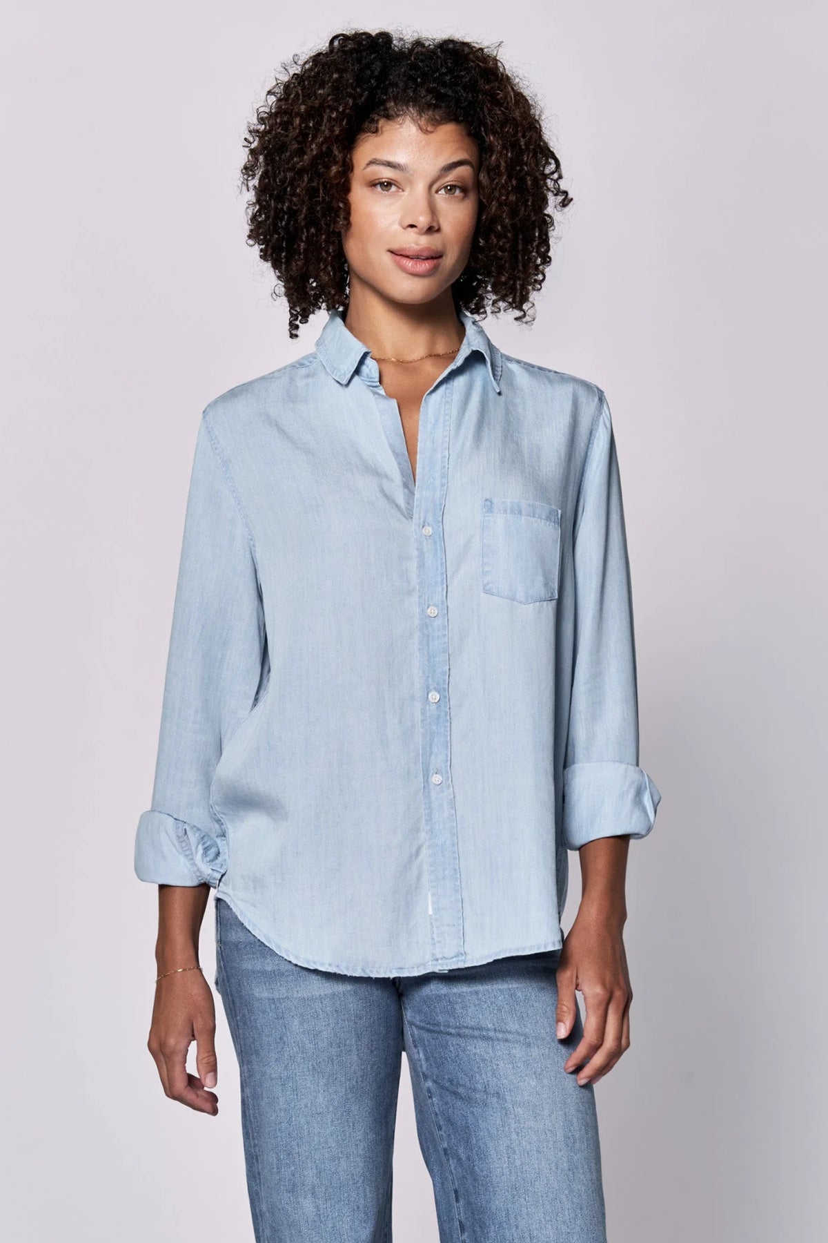 Galina Denim Button Down Shirt